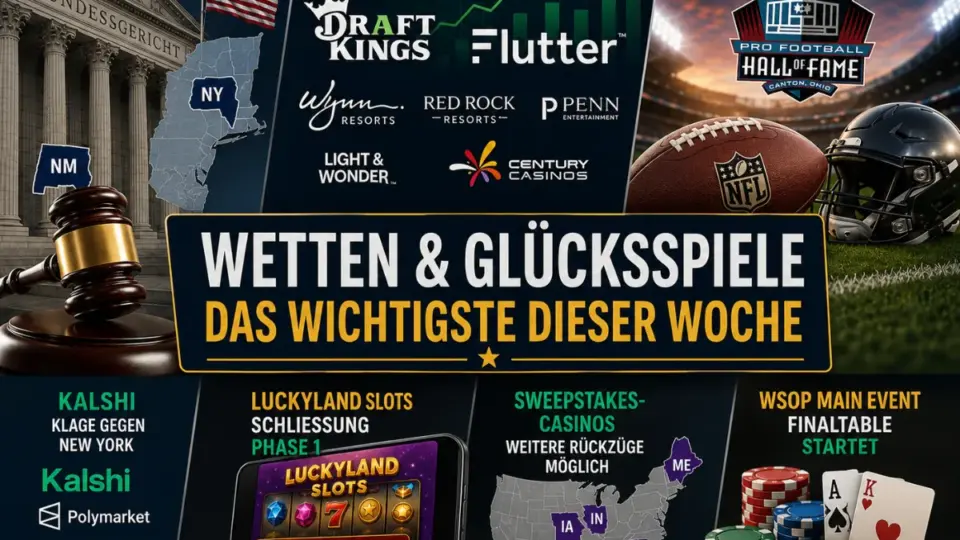 Prognosemärkte, Quartalszahlen und Football bestimmen die Glücksspiel-Themen dieser Woche