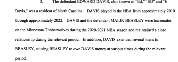 Einzelheiten zum mutmaßlichen Komplott von Davis und Beasley