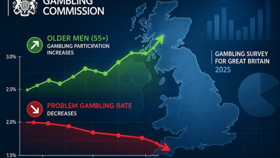 Britische Aufsichtsbehörde: Anstieg von Glücksspielaktivitäten bei älteren Männern