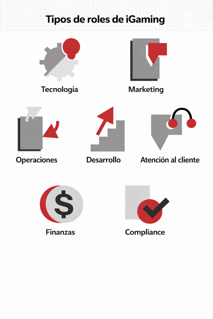 Tipos de roles iGaming 2026