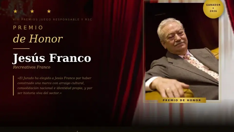 VIII Premios al Juego Responsable: Jesús Franco recibirá el Premio de Honor en el Teatro Real