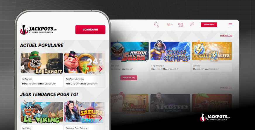image montre plateforme jackpots en mobile et desktop