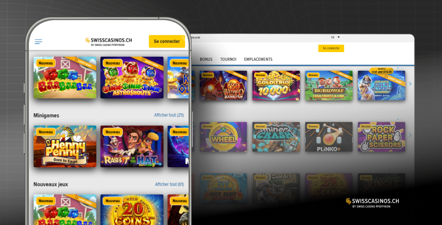 image montre plateforme swiss casino en mobile et desktop