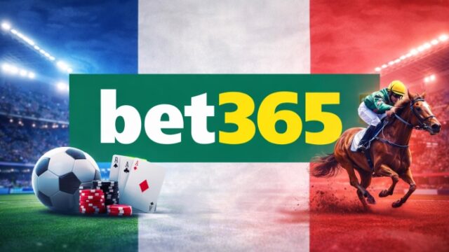 image qui montre le logo de bet365 sur le drapeau français annonçant l'arrivée du bookmaker sur le marché français