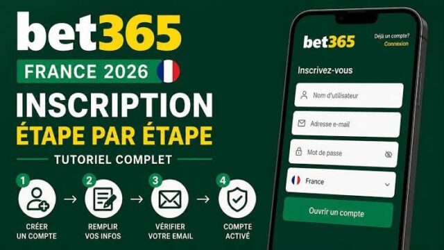 image montrant processus d'inscription sur bet365 france