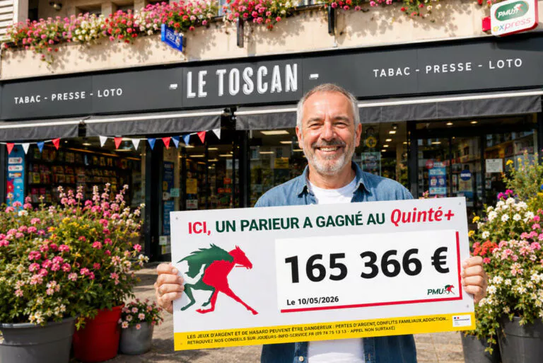 Quinté+ : un parieur lyonnais empoche plus de 165 000 € au PMU