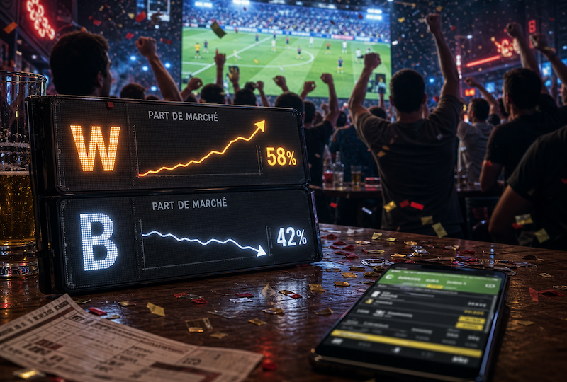 Marché des paris sportifs : Winamax dépasse Betclic lors du Mondial 2026