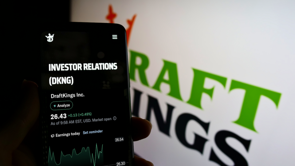 DraftKings keldert 15% ondanks recordkwartaal