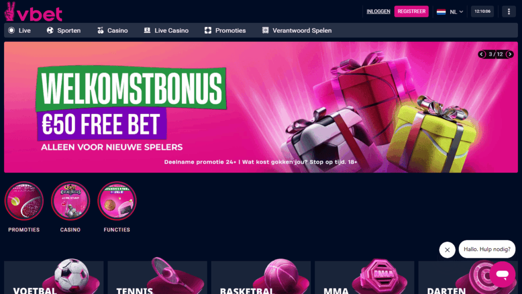 TonyBet tennis gokken homepagina