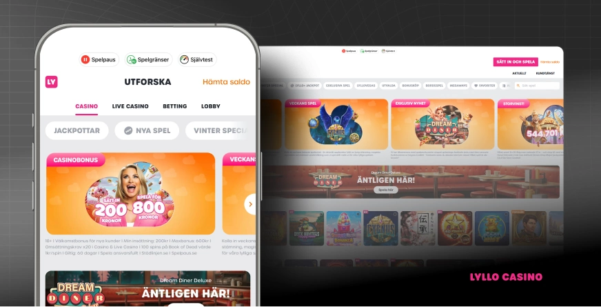 Lyllo casino hemsida på mobilen