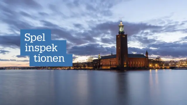 Spelinspektionens logga över Stockholms hamnstad i Sverige