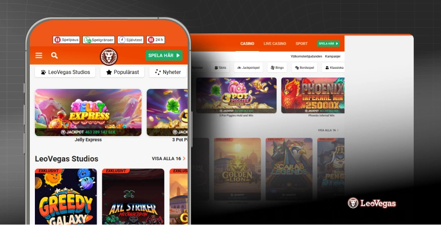 LeoVegas casino hemsida