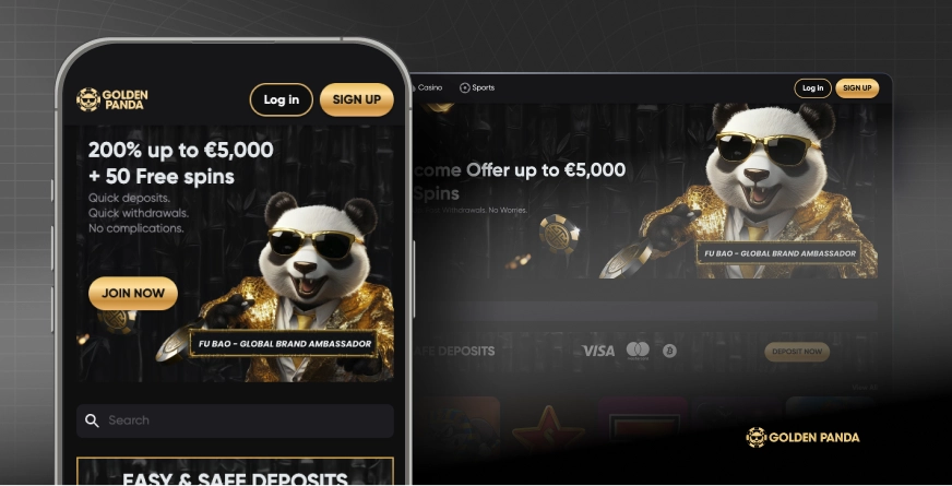 Golden Panda hemsida