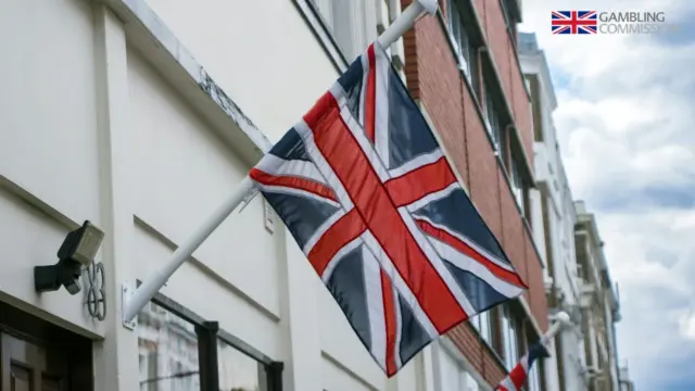 United Kingdom Gambling Commission logga med flagga
