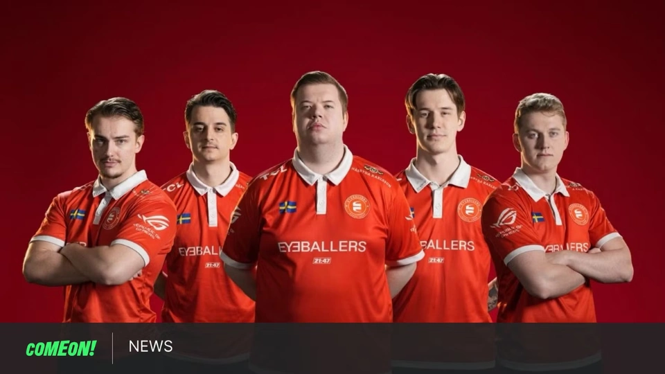 ComeOn går in som partner till svenska esportlaget EYEBALLERS