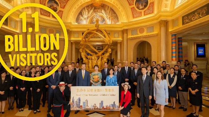 Sands China hits 1.1 billion visitors