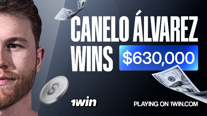 Canelo Alvarez wins record $630K after betting on Usyk at 1win