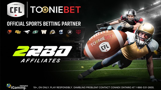 Big news from 2RBO Affiliates: ToonieBet joins forces with the CFL!