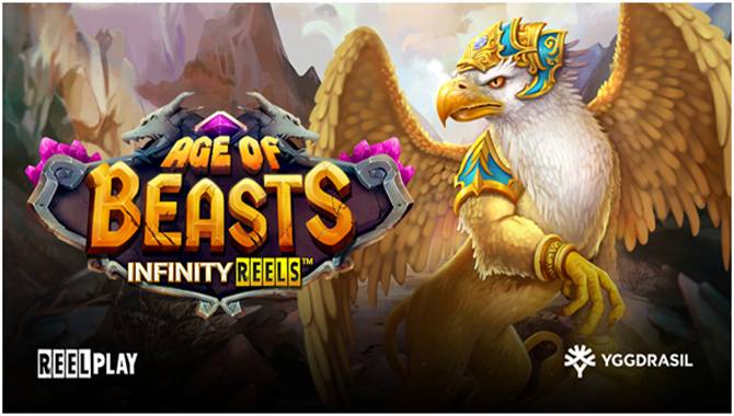 Yggdrasil and ReelPlay gear up for an epic battlein Age of Beasts Infinity Reels™