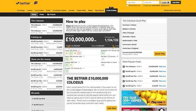 Colossus Bets and Betfair launch pool betting product