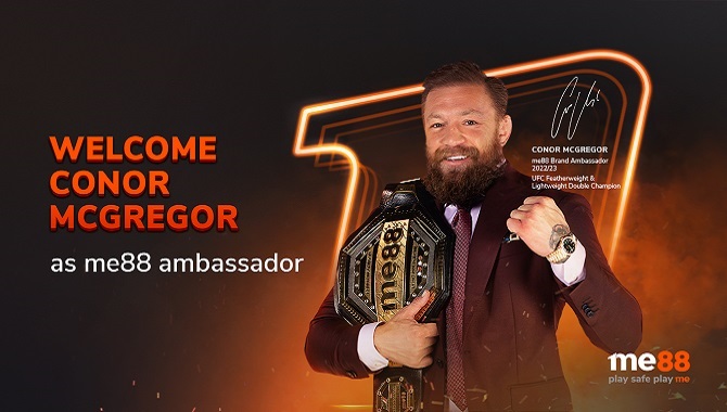 Conor McGregor signs deal to become official Brand Ambassador for Me88