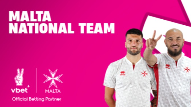 VBet announced as official betting partner of the Malta National Team