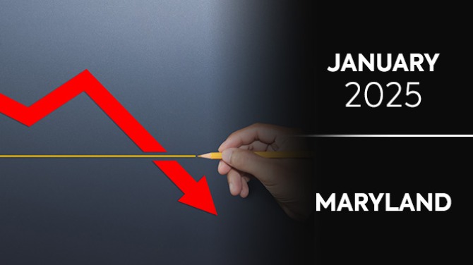 Maryland casino revenue declines 0.9% to $151.8m in January 2025 as state contributions rise  