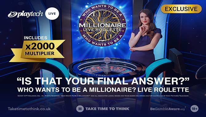 Playtech Live launches Who Wants To Be A Millionaire? Live Roulette