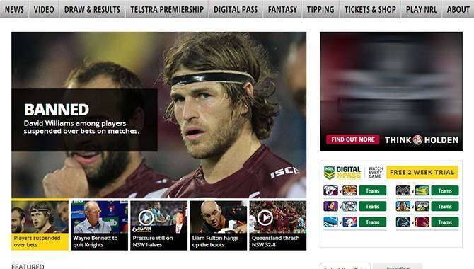 Rugby League player banned for betting on himself