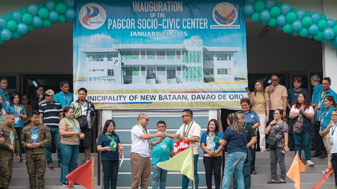 PAGCOR builds disaster-resilient socio-civic centres in Davao De Oro