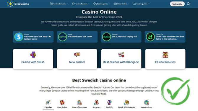 Game Lounge’s Swedish site SveaCasino.Se earns QMRA compliance