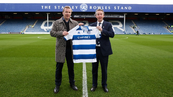 CopyBet partners with Queens Park Rangers as front of shirt sponsor