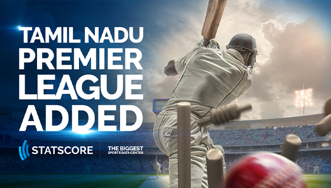 Statscore to provide data for Tamil Nadu Premier League