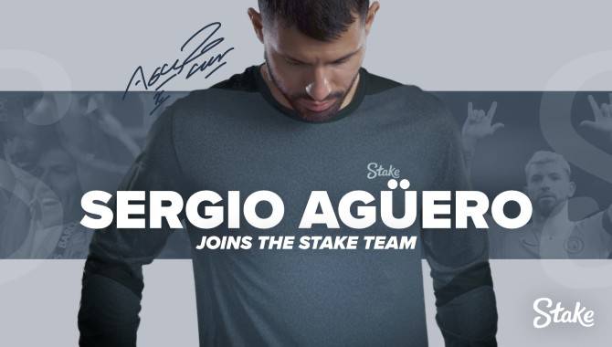 Stake.com unveils Sergio Aguero as Brand Ambassador