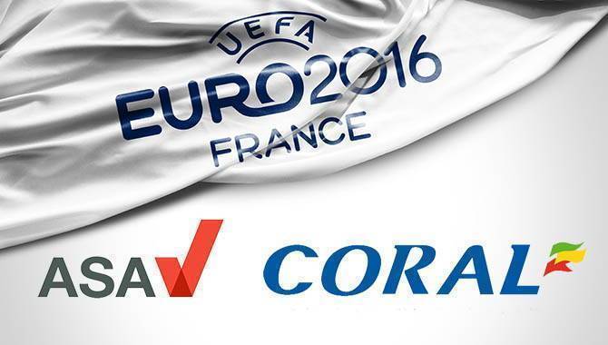 ASA reprimands Coral for ‘misleading’ Euro 2016 promotion