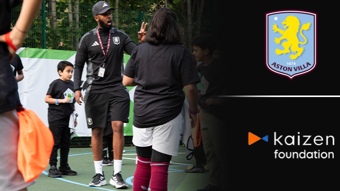 Aston Villa and the Kaizen Foundation partner for ‘Play it Forward’ project