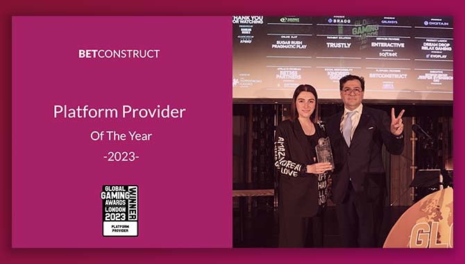 BetConstruct takes home the Platform Provider of the Year award at GGA London 2023