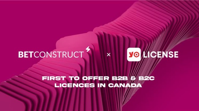 BetConstruct to offer B2B and B2C licences in Canada through YoLicense, its affiliate entity