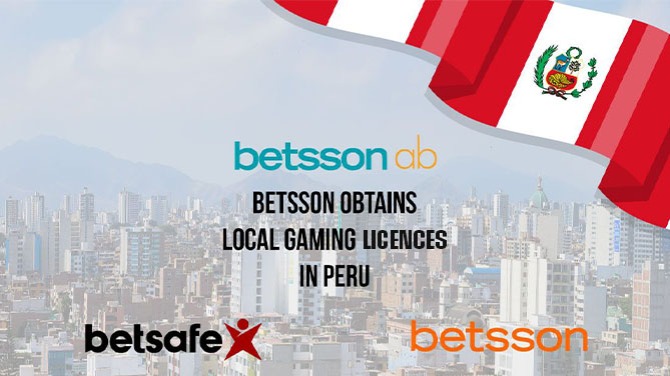 Betsson secures gaming licences in Peru
