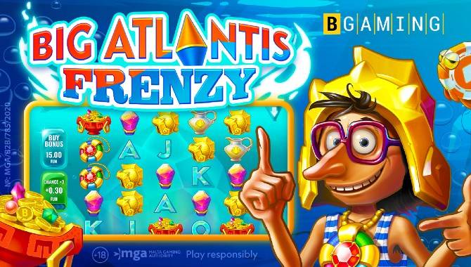 A new approach to ‘fishing’ slots:  BGaming releases the Big Atlantis Frenzy