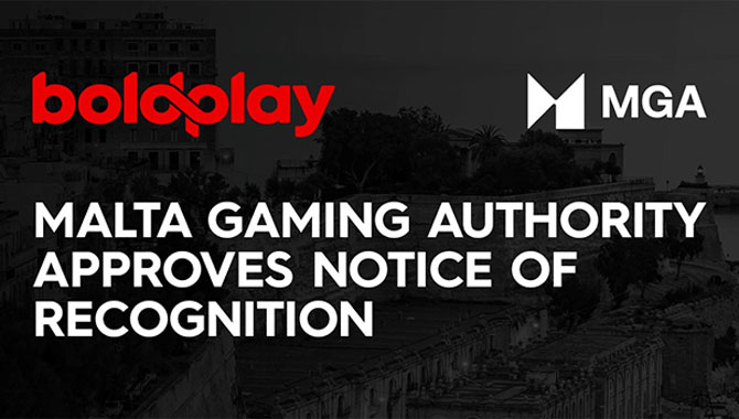 Boldplay gains Notice of Recognition from Malta Gaming Authority