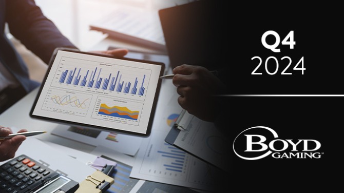 Boyd Gaming Q4 revenue totals $1.04bn; FY24 revenue up 5.4%
