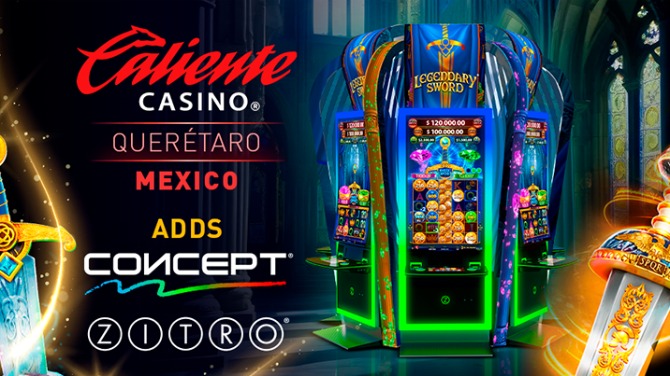 The Mexican casino Caliente Querétaro introduces Zitro’s CONCEPT cabinet line