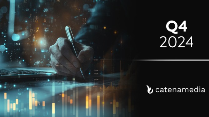 Catena Media revenue down 30% in Q4 2024