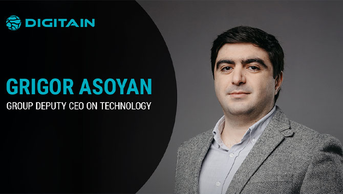 Digitain promotes Grigor Asoyan to Group Deputy CEO of Technology