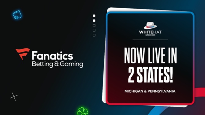 Fanatics Casino integrates White Hat Studios Games in Michigan and Pennsylvania