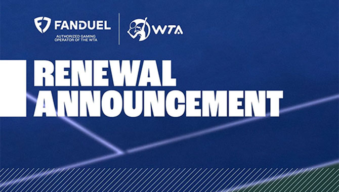FanDuel renews partnership with Women’s Tennis Association