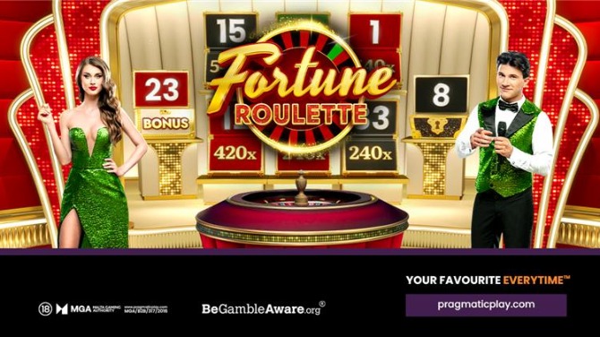 Pragmatic Play introduces glittering wins in live casino game show Fortune Roulette