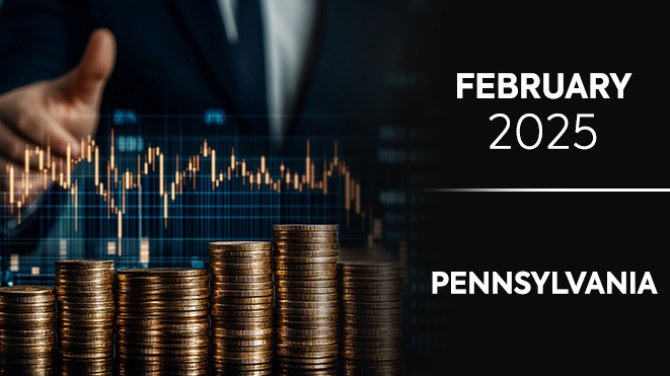 Pennsylvania gaming revenue declines 4.3% year-on-year in February 2025