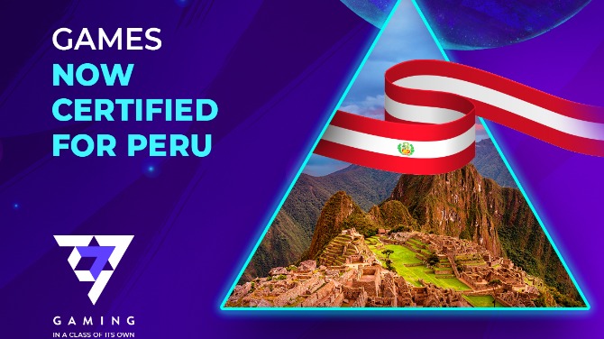 7777 Gaming gains certification for 20 games in Peru